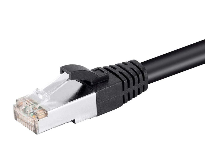 Monoprice Cat6 100ft Black PoE Patch Cable 30W PoE+ (IEEE 802.3at) Shielded (U/FTP) 24AWG 500MHz Solid Pure Bare Copper Shielded RJ45 Ethernet Cable - Image 4